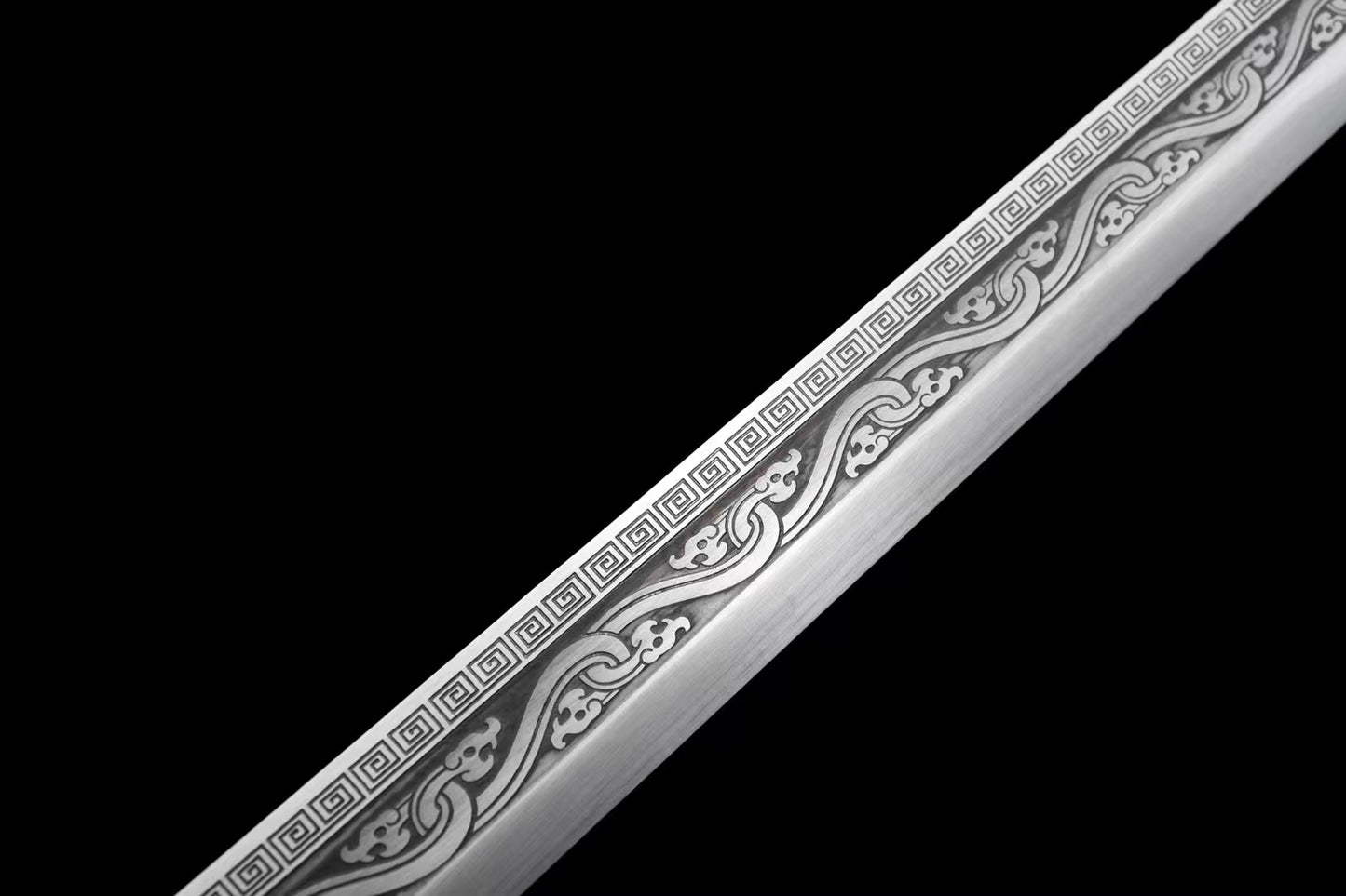 (No Sharp Blade) Golden High Manganese Steel Demon Sword Katana Samurai