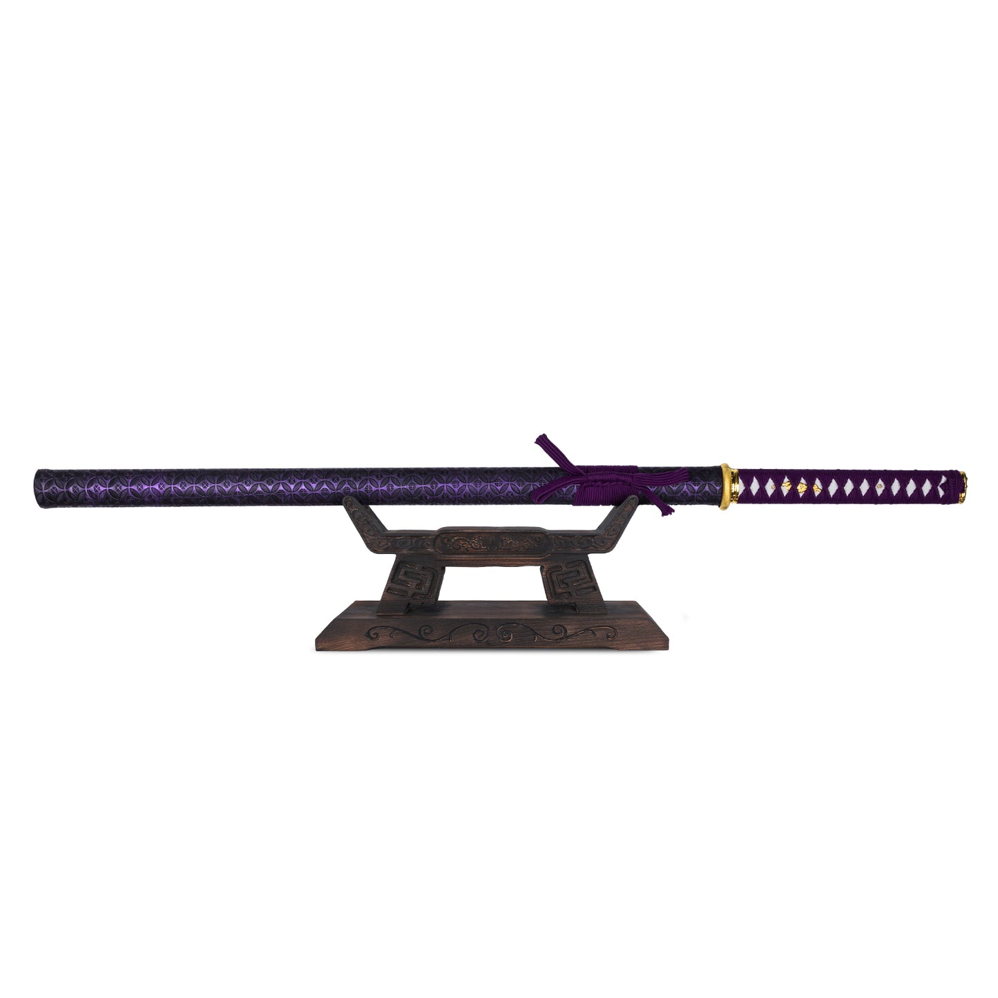 (No Sharp Blade) Japanese 7cr17 Hanada Samurai Straight Sword Katana Samurai
