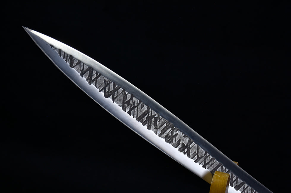 (No Sharp Blade) Shura Sword High Manganese Steel Samurai Straight Sword Katana Samurai