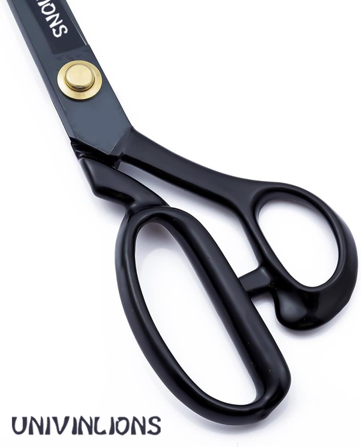 Univinlions Sewing Scissors-Heavy Duty, Black Tailor Scissors, Shears for Fabric, Leather, Raw Materials