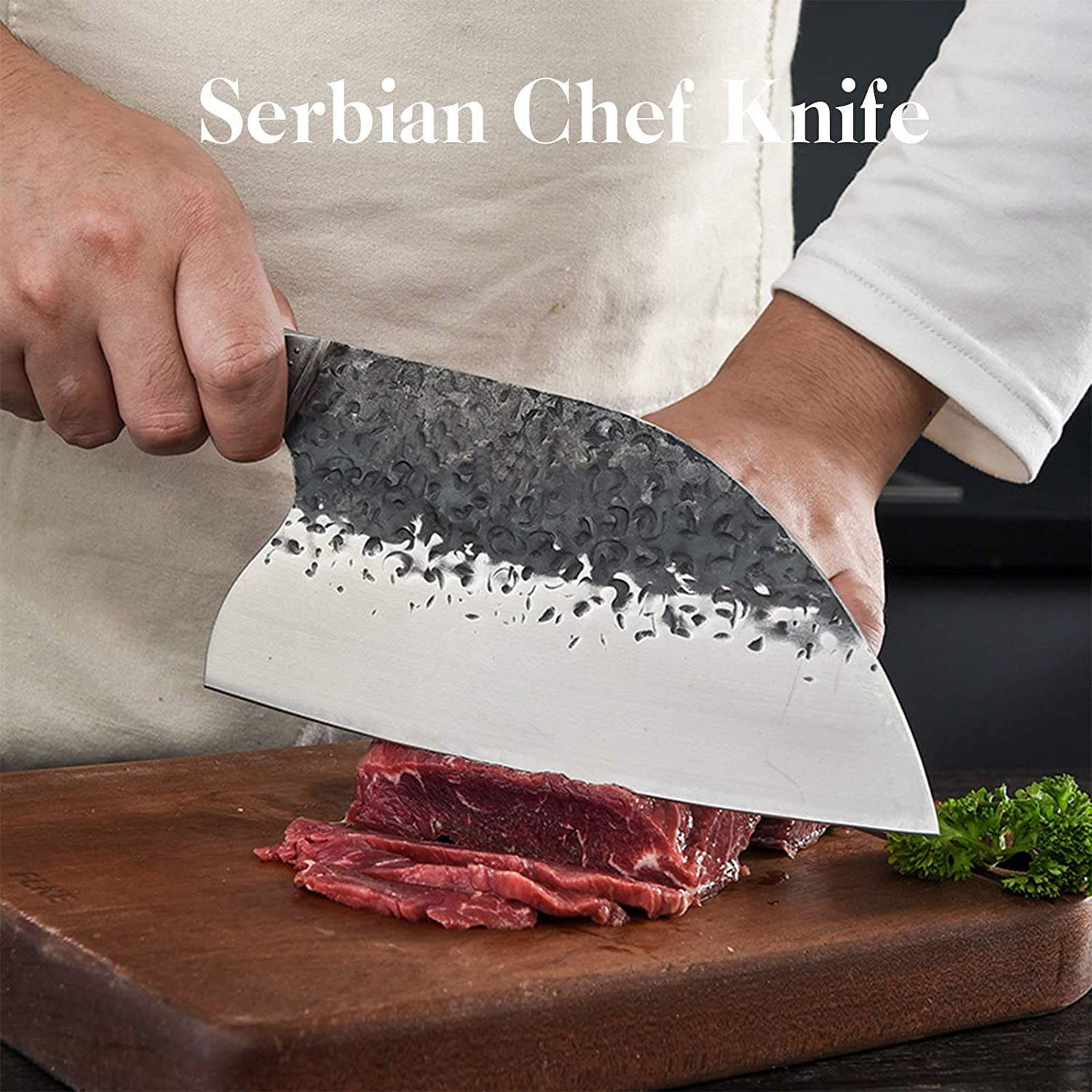 Original Serbian Chef Knife - Unrivaled Quality Exclusive White Hide