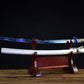 (No Sharp Blade)Hand forged High Manganese Steel Japanese White Samurai Sword Katana