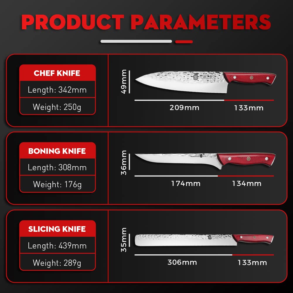 Bright Hobby Stainless Steel Meat Carving Knife - Razor Sharp 12 in Large  Slicer Carving Knife 