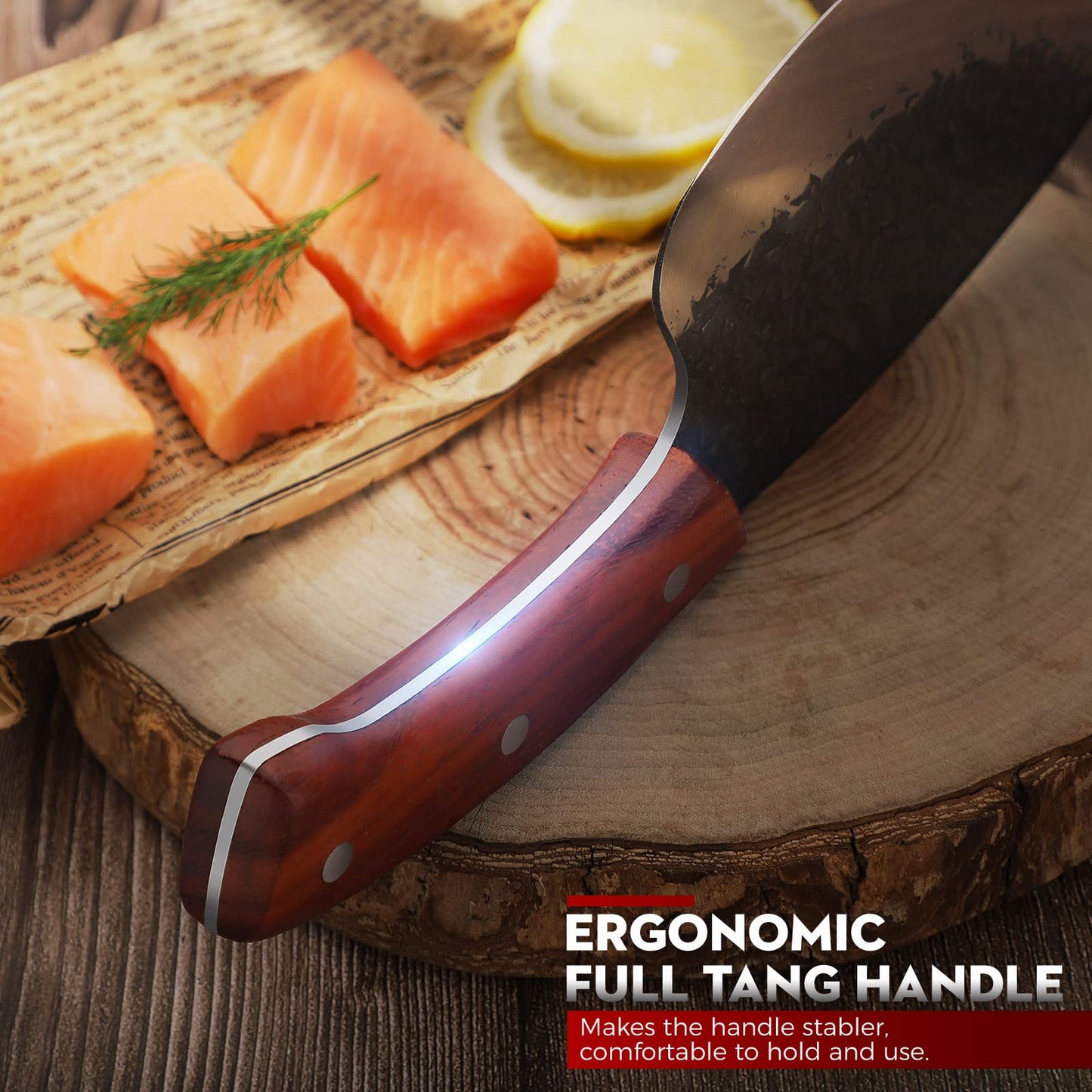 TIVOLI Full Tang Fish Fillet Knife – HAND FORGED KNIFE