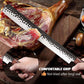 Slicing & Carving Knife–11" Brisket Knife Forged in Fire–High Carbon German Steel Meat Knife
