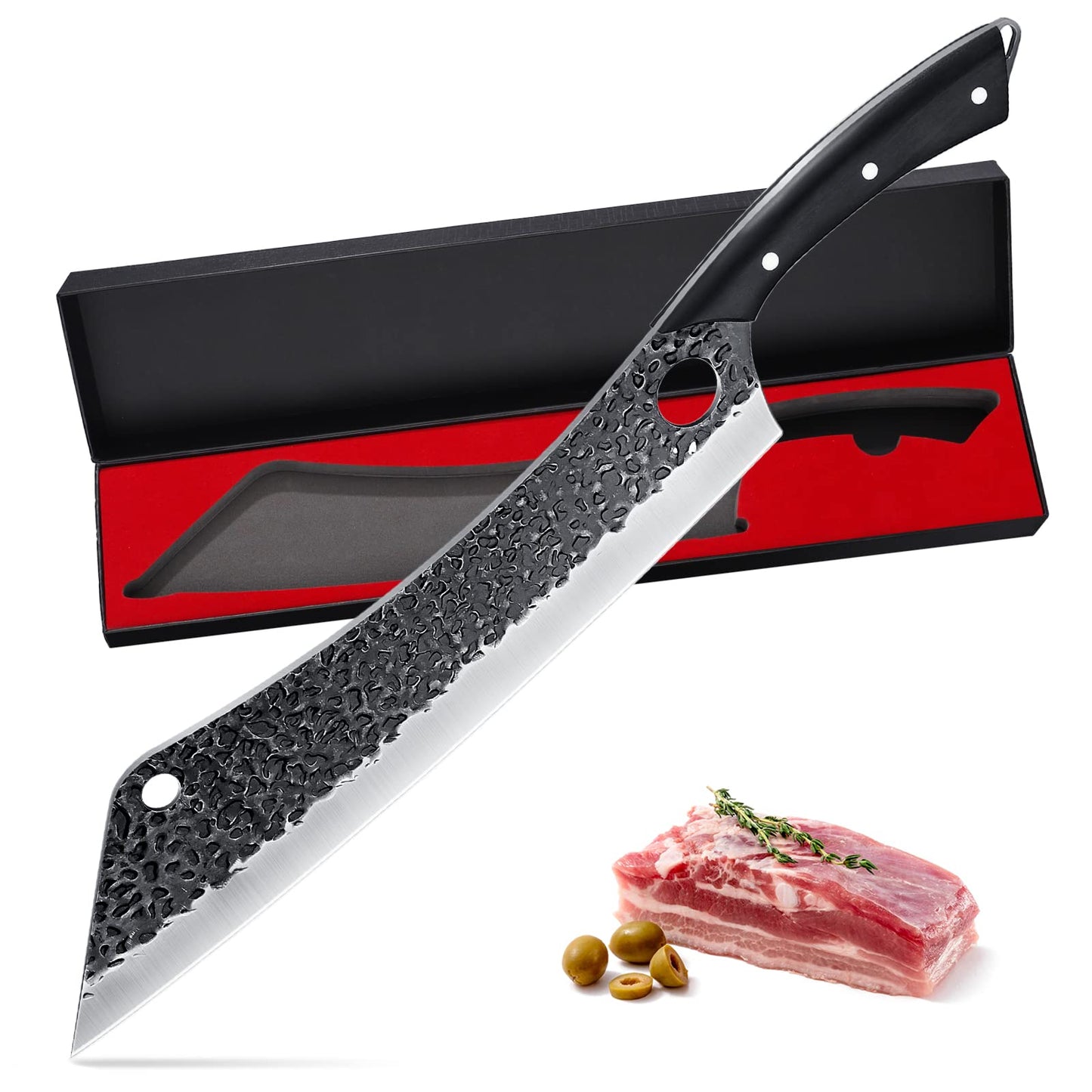 Bright Hobby Stainless Steel Meat Carving Knife - Razor Sharp 12 in Large  Slicer Carving Knife 
