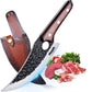 Huusk Kitchen Knife - Perfect for Cutting and Shredding Designed for Balance and Control in Modern Style with Traditional Stimulation, Japanese Kitchen Knife for Home, Camping, BBQ