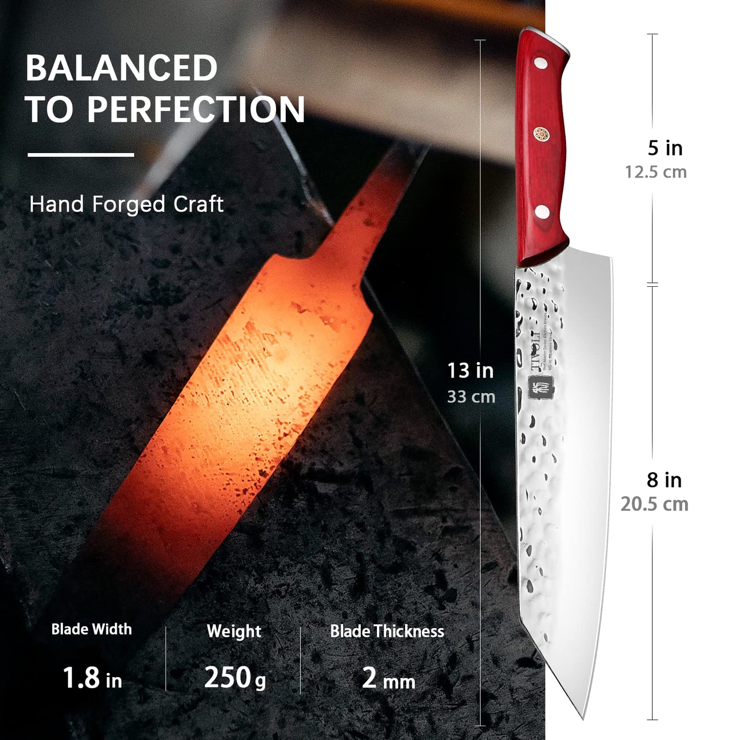 TIVOLI 8“ Kiritsuke Knife Chef Cooking Knife