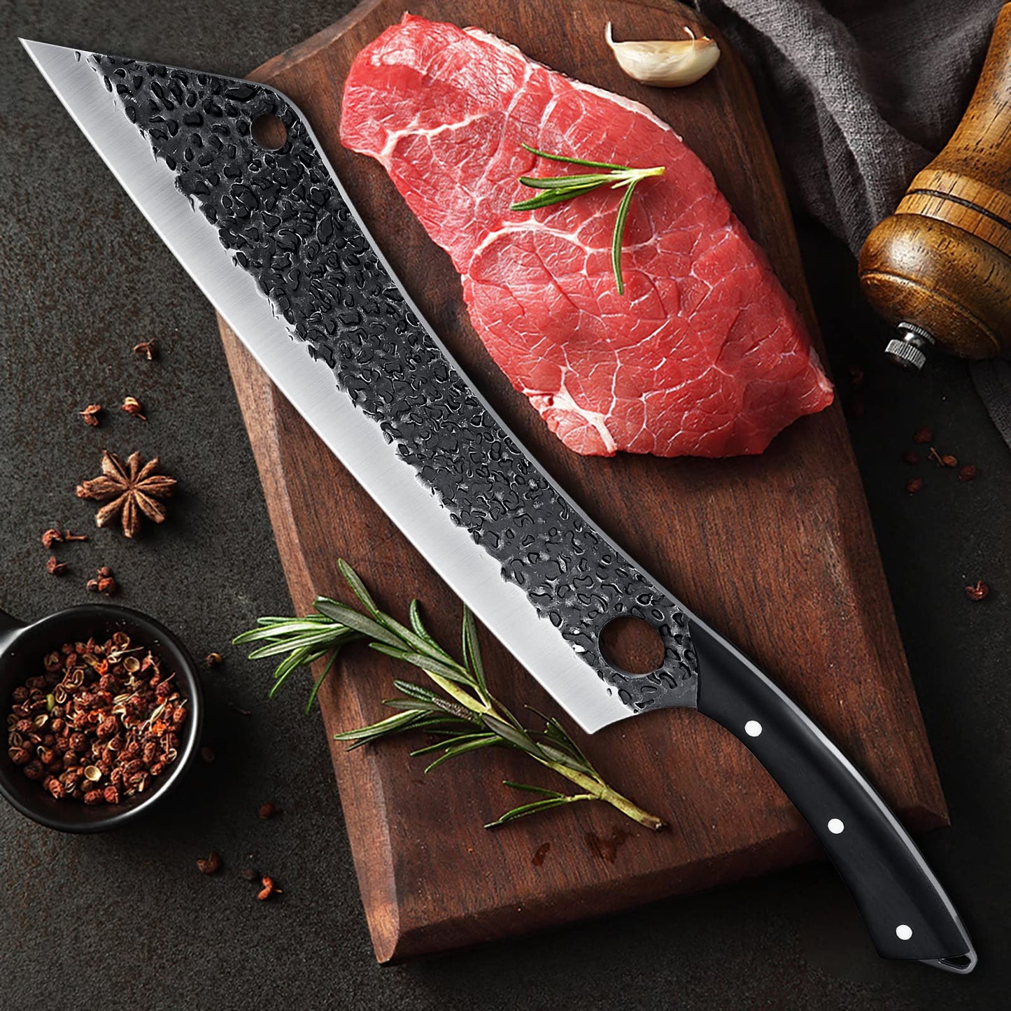 12 Inch Hand Forged Brisket Knife High Carbon Steel Meat Roasts