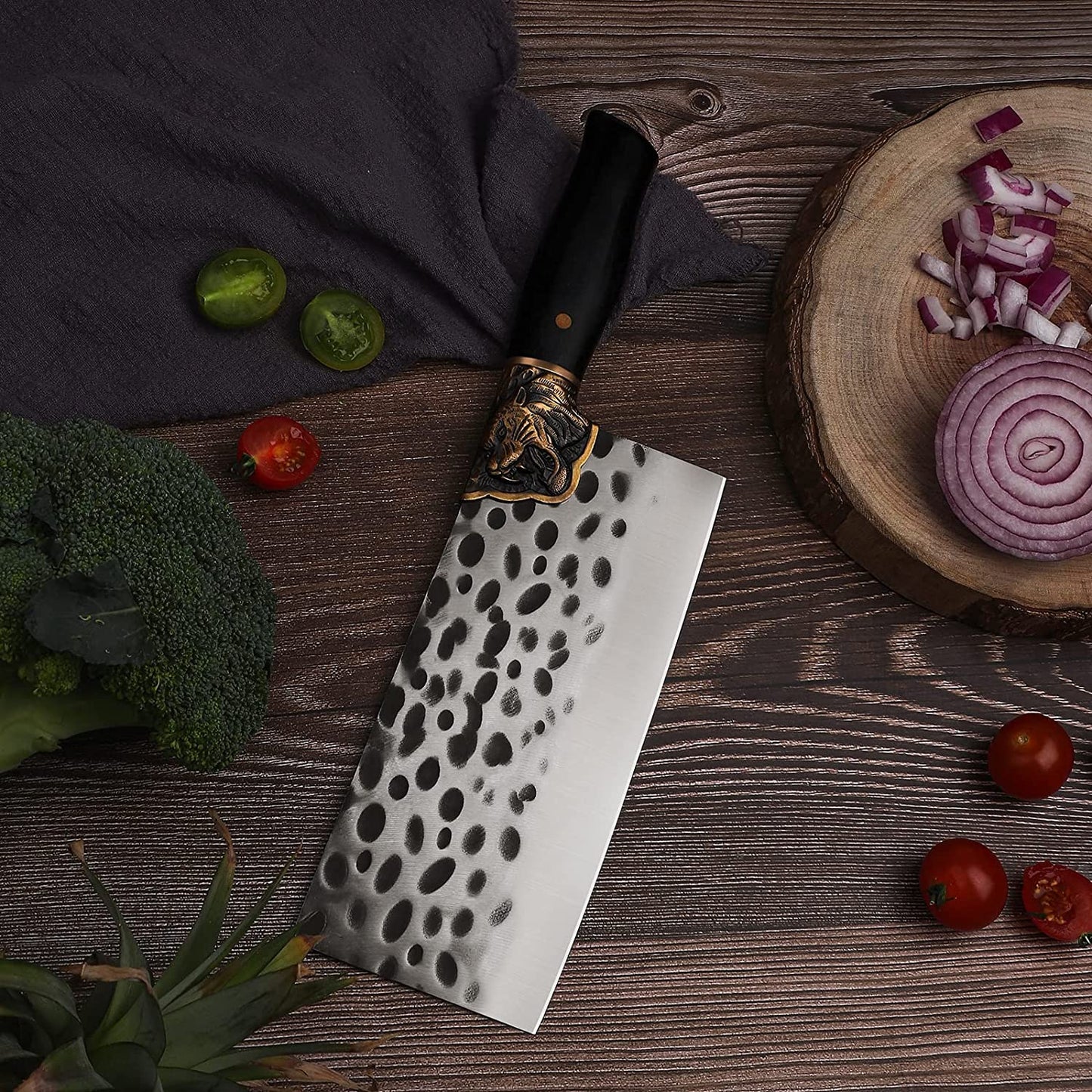 Professional Meat Vegetable Cleaver Hand Forged Butcher knife