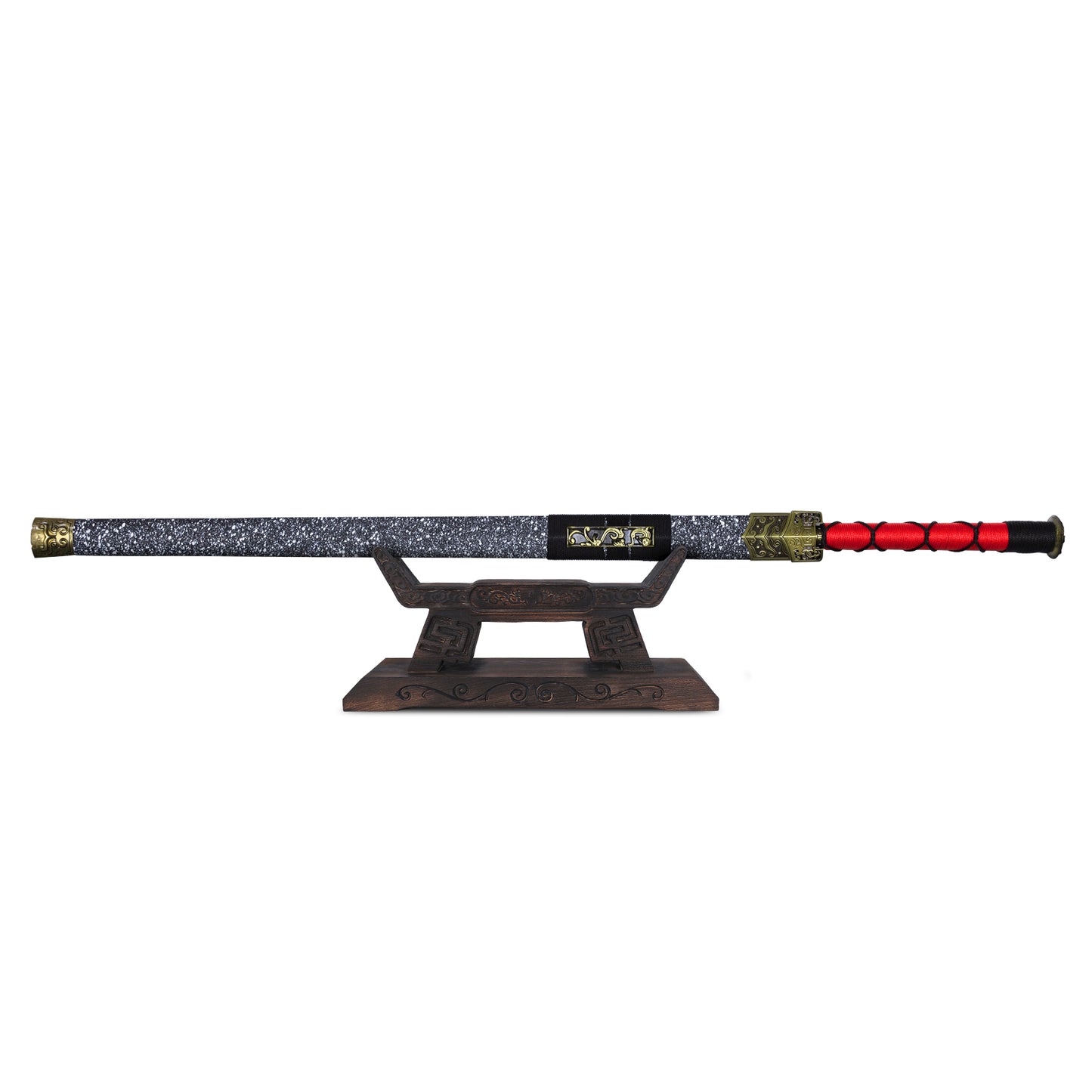 (No Sharp Blade) Carbon Steel Handmade Han Sword Katana Samurai