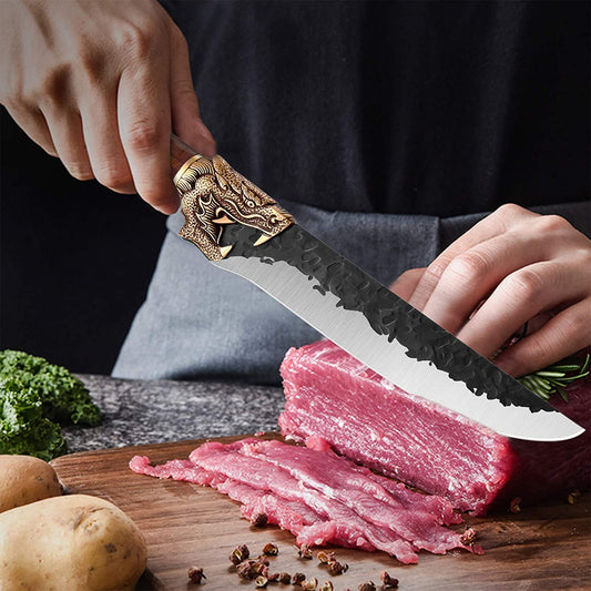 DRAGON RIOT Butcher Knife With Sheath Meat and Vegetable Cleaver Knife for  Kitchen or Camping Christmas Gifts for Men Father
