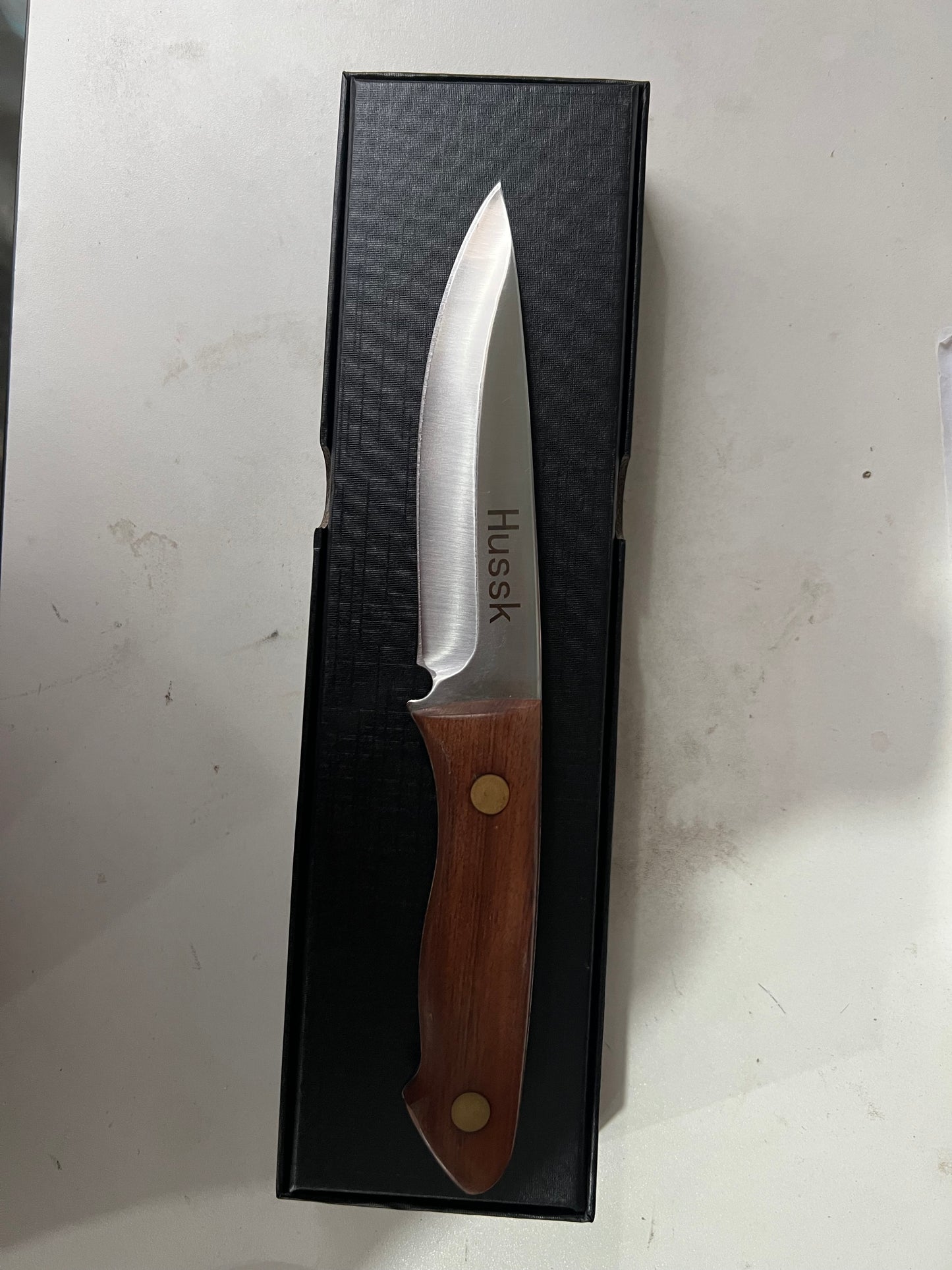 Hussk High Carbon Steel Hunting Knives for Camping, BBQ