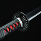 (No Sharp Blade) ゴーストスレイヤー Kamado Tanjirou Katana Hand forged High Manganese Steel Japanese Black Samurai Sword