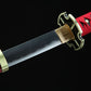 (No Sharp Blade) Zoro's Sabre Command Sword High Manganese Steel Japanese Red Samurai Katana