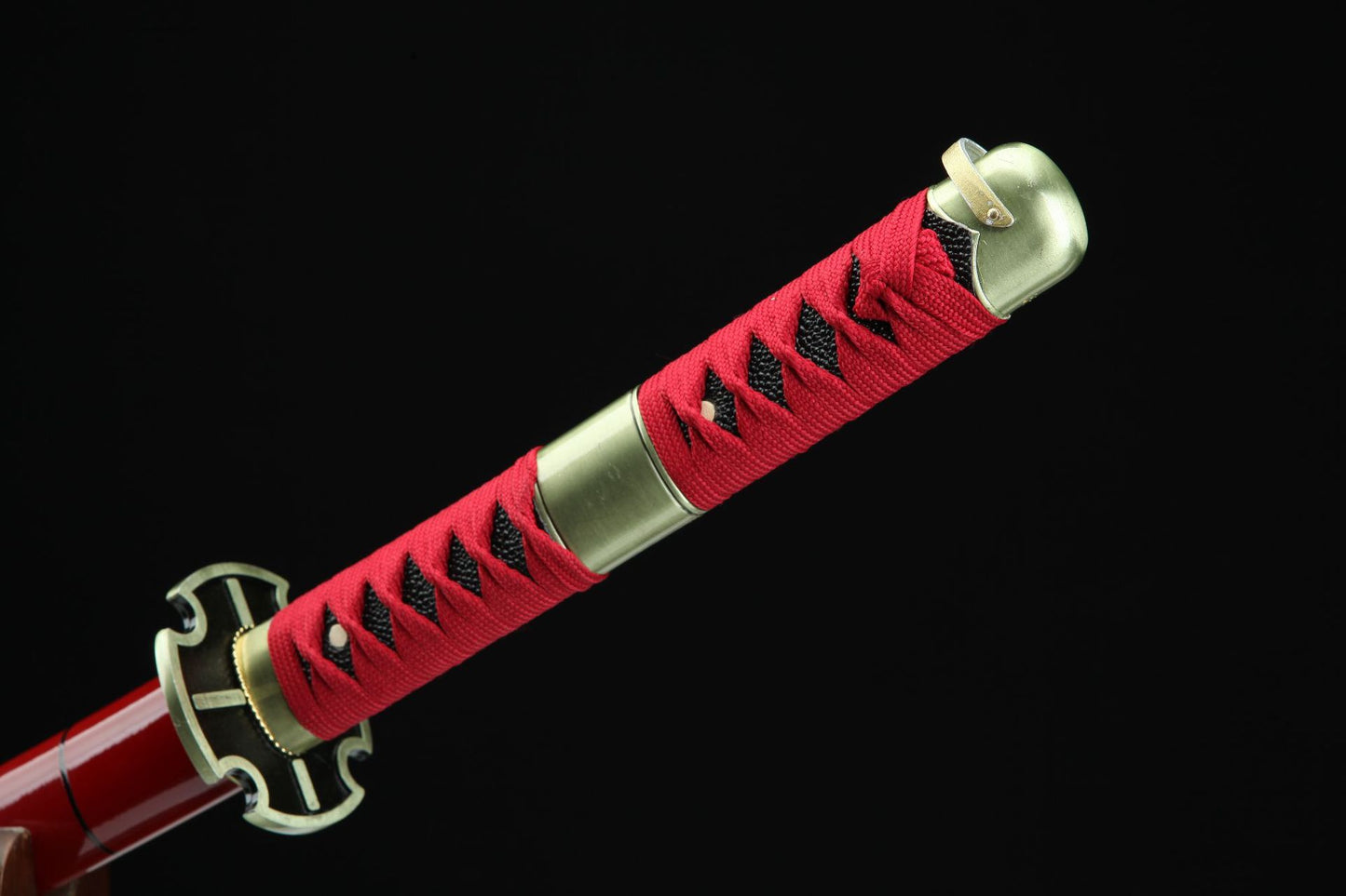 (No Sharp Blade) Zoro's Sabre Command Sword High Manganese Steel Japanese Red Samurai Katana
