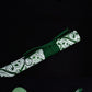 (No Sharp Blade) Japanese 7cr17 Hanada Samurai Green Straight Sword Katana Samurai